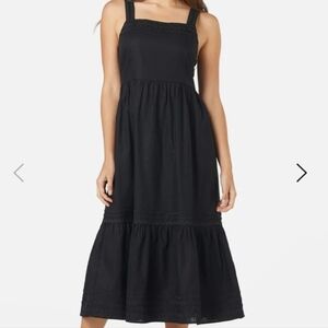 Princess Highway Rick Rack Midi Dress Black AU 16 / US 12